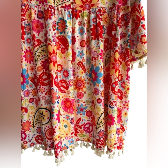 Colorful Floral Paisley Tunic Collection by Cezele Size S - Picture 10 of 13